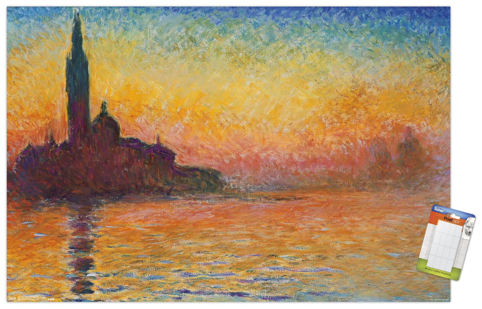 San Giorgio Maggiore At Dusk by Caude Monet Wall Poster, 22.375" x 34"