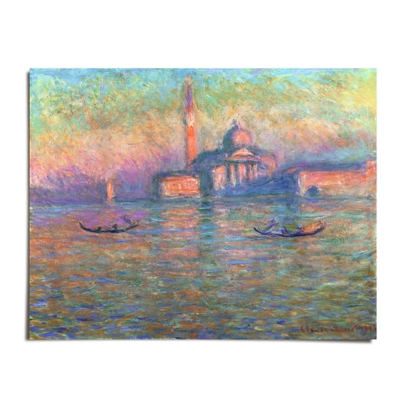 San Giorgio Maggiore Venice - Claude Monet - 8x12 - Wall Art Print - UNFRAMED