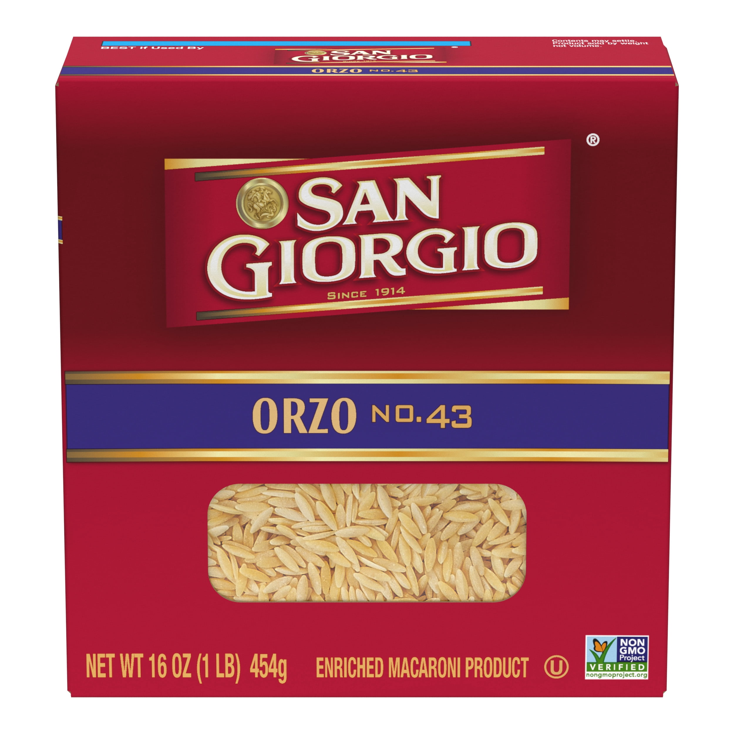 San Giorgio Orzo Pasta, 16-Ounce Box