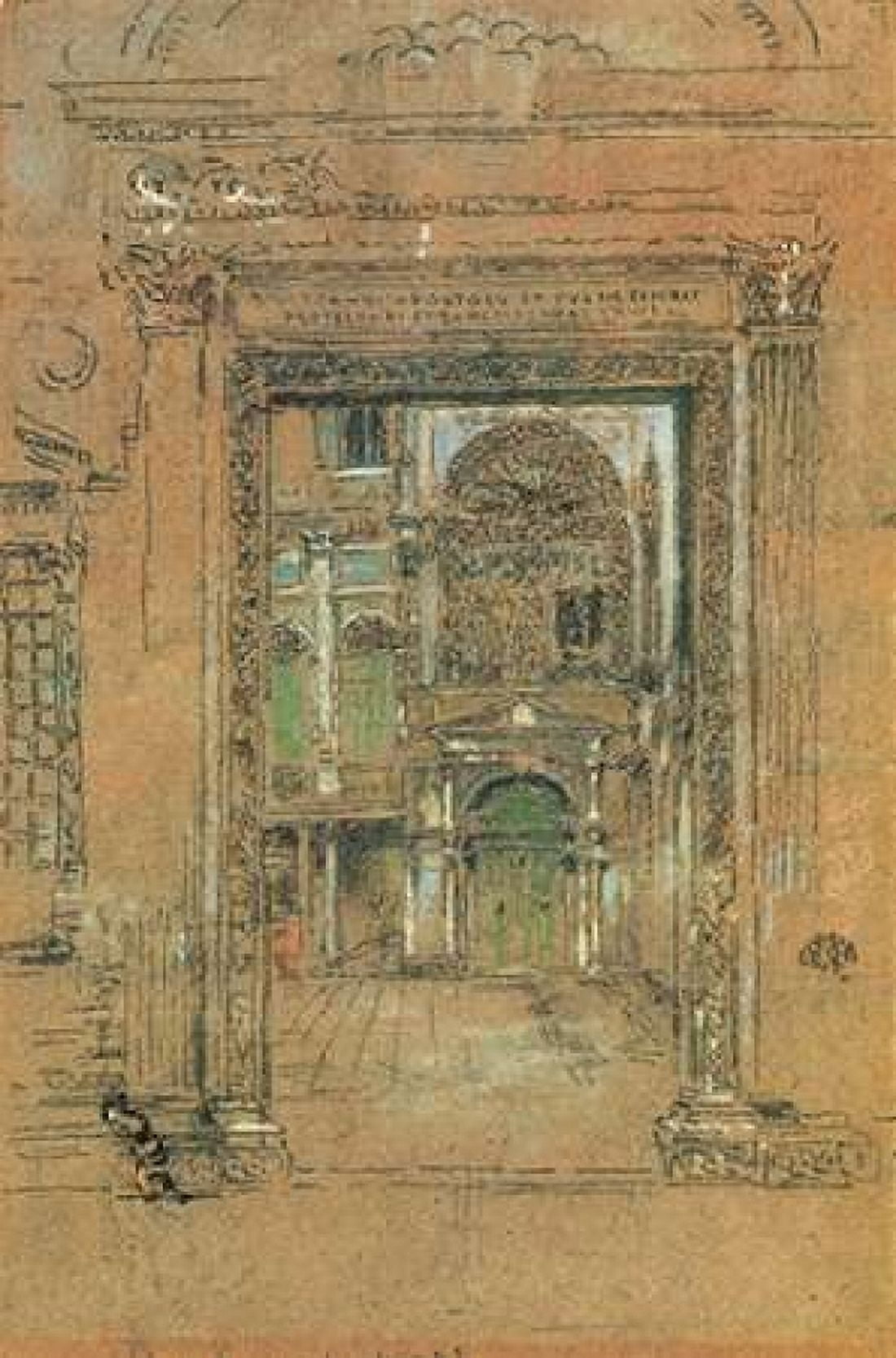 San Giovanni Apostolo Et Evangelistae 1880 Canvas Art - James McNeill Whistler (24 x 36)