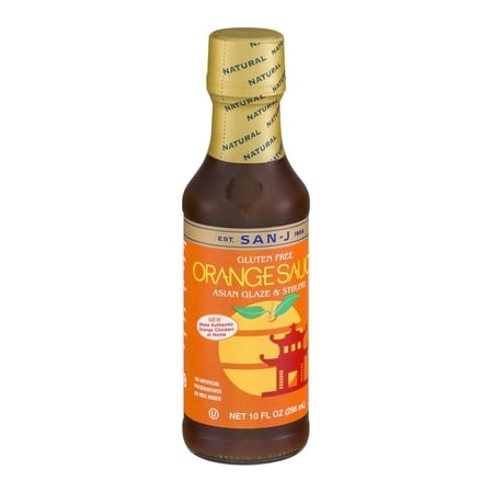San - J Cooking Sauce - Orange - Case of 6 - 10 Fl oz.