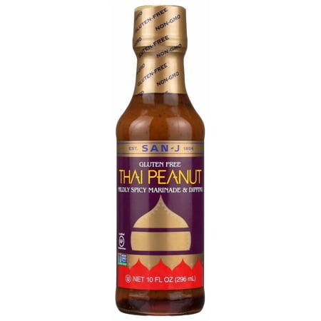 San J Cooking Sauce Thai Peanut, 10 Fl Oz
