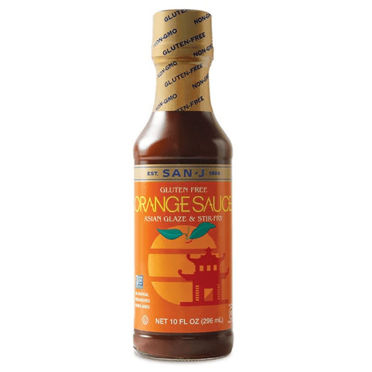San-J Gluten Free Asian Glaze & Stir-Fry Orange Sauce 10 fl oz Pack of 3