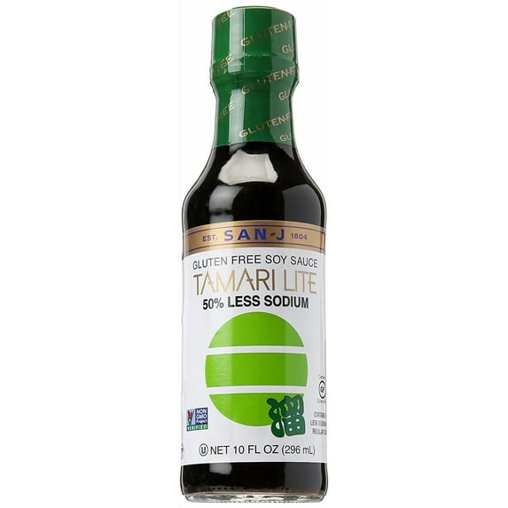 San-J Gluten Free Soy Sauce Tamari Lite -- 10 fl oz Pack of 4