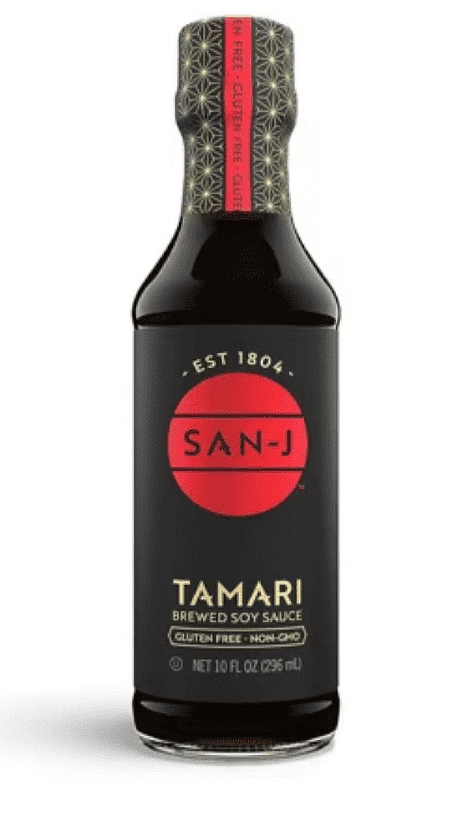 San J Gluten Free Tamari Soy Sauce 10 fl oz Pack of 4