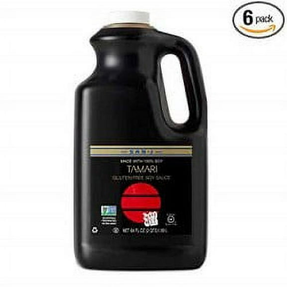 San J Gluten Free Tamari Soy Sauce, 64 Ounce -- 6 per case.