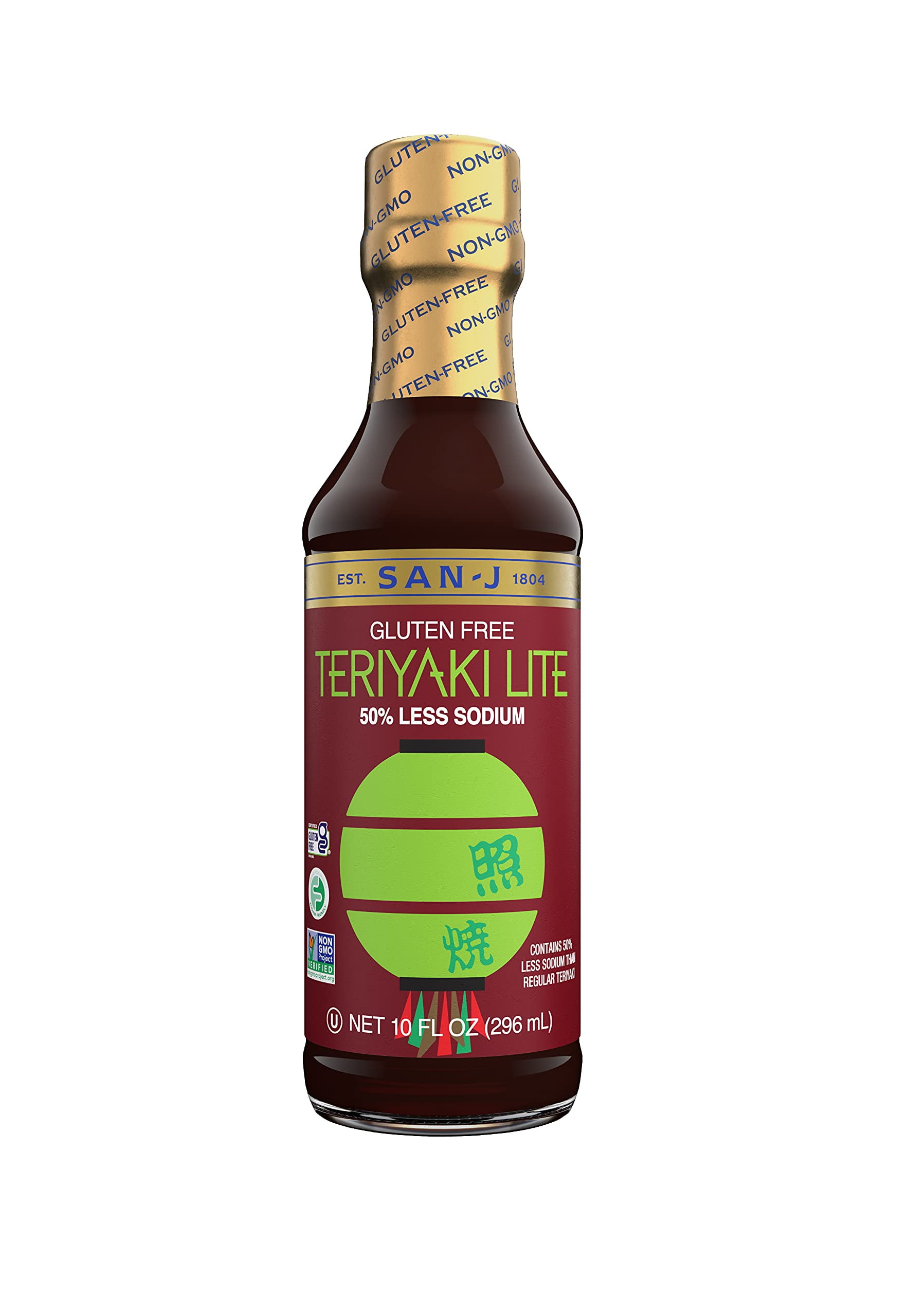 SanJ Gluten Free Teriyaki Lite Sauce 50 Less Sodium, Teriyaki Stir