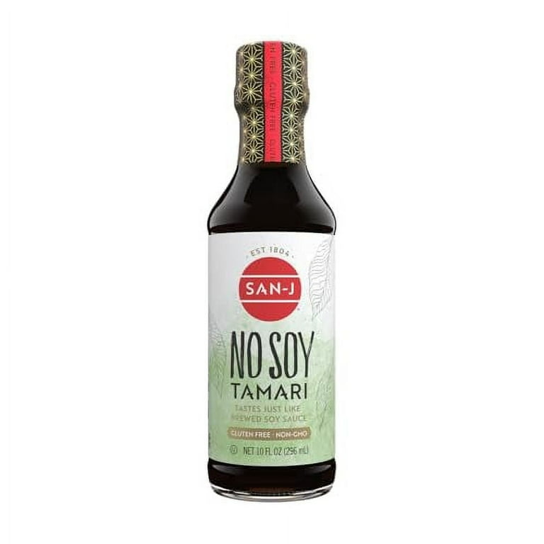 San-J No Soy Tamari, Specially Brewed Soy Sauce Alternative, 10 oz