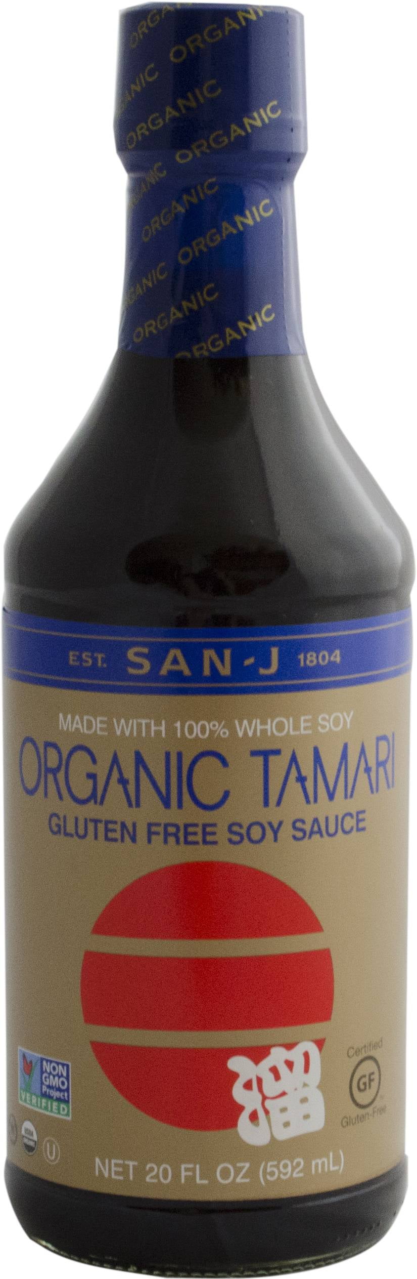 San J Organic Tamari, 20 Ounce -- 6 per case.
