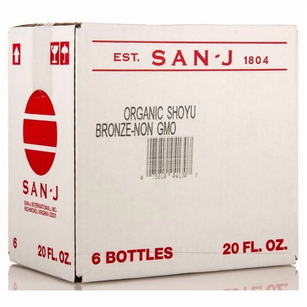 San-J Shoyu, Bronze Label, Organic-6 x 20 oz