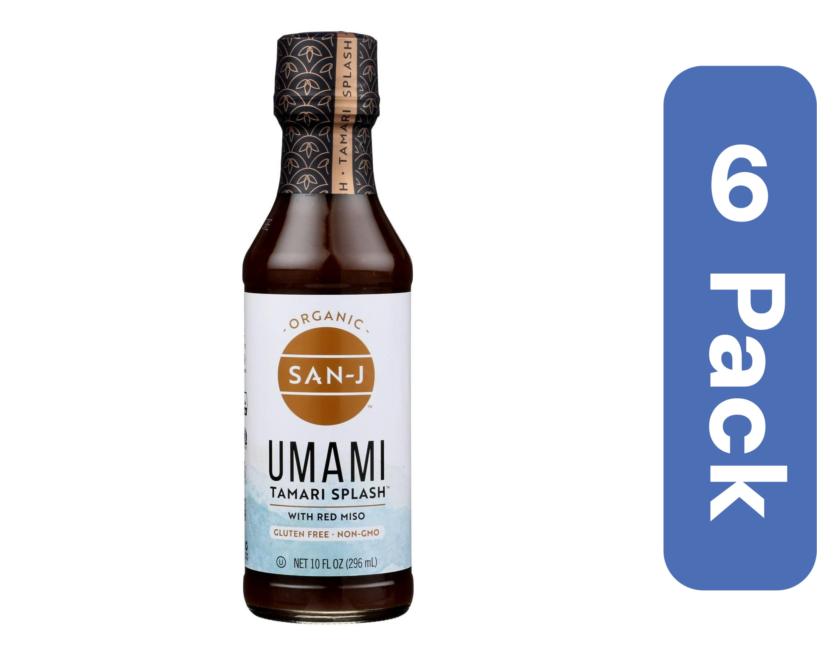 San J Splash Umami Tamari 10 oz (Pack of 6)