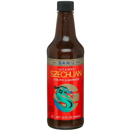 San-J Szechuan Sauce, 10-Ounce Bottles (Pack of 6)
