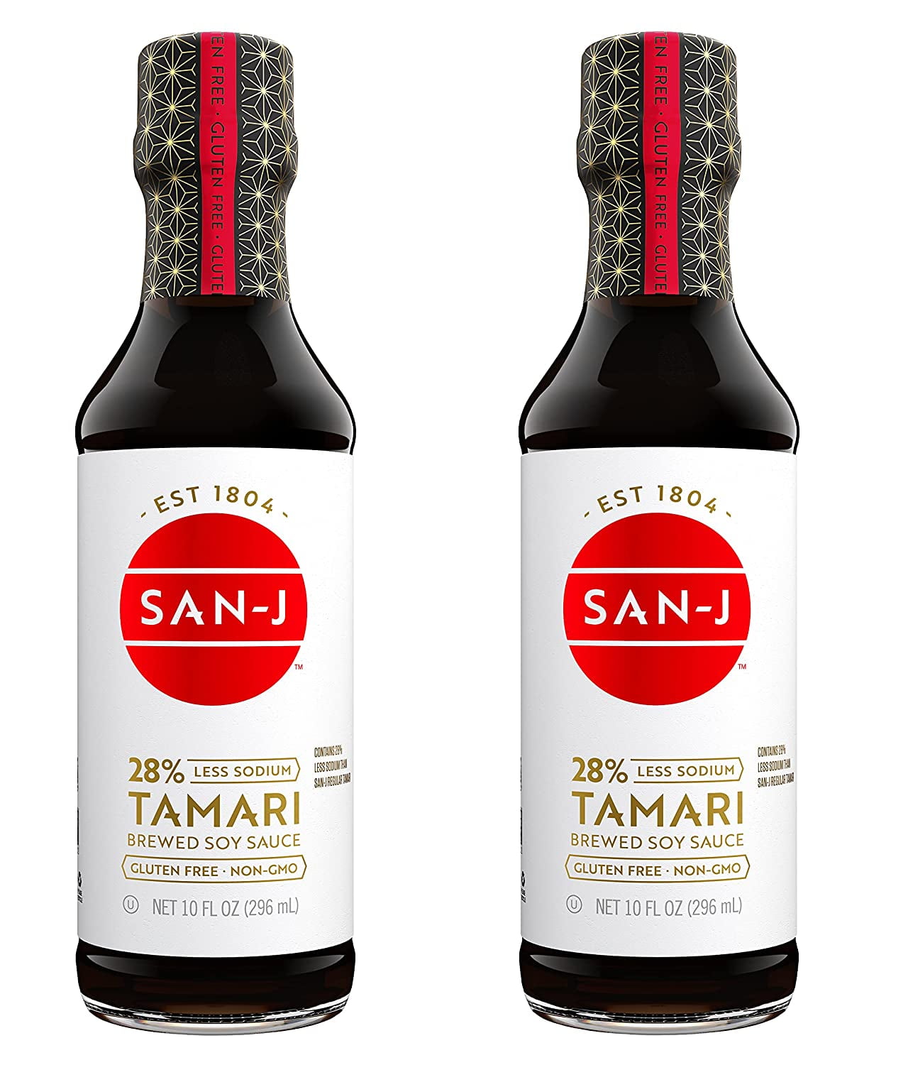 San-J Tamari 28% Less Sodium Soy Sauce - Tamari Sauce, Gluten Free