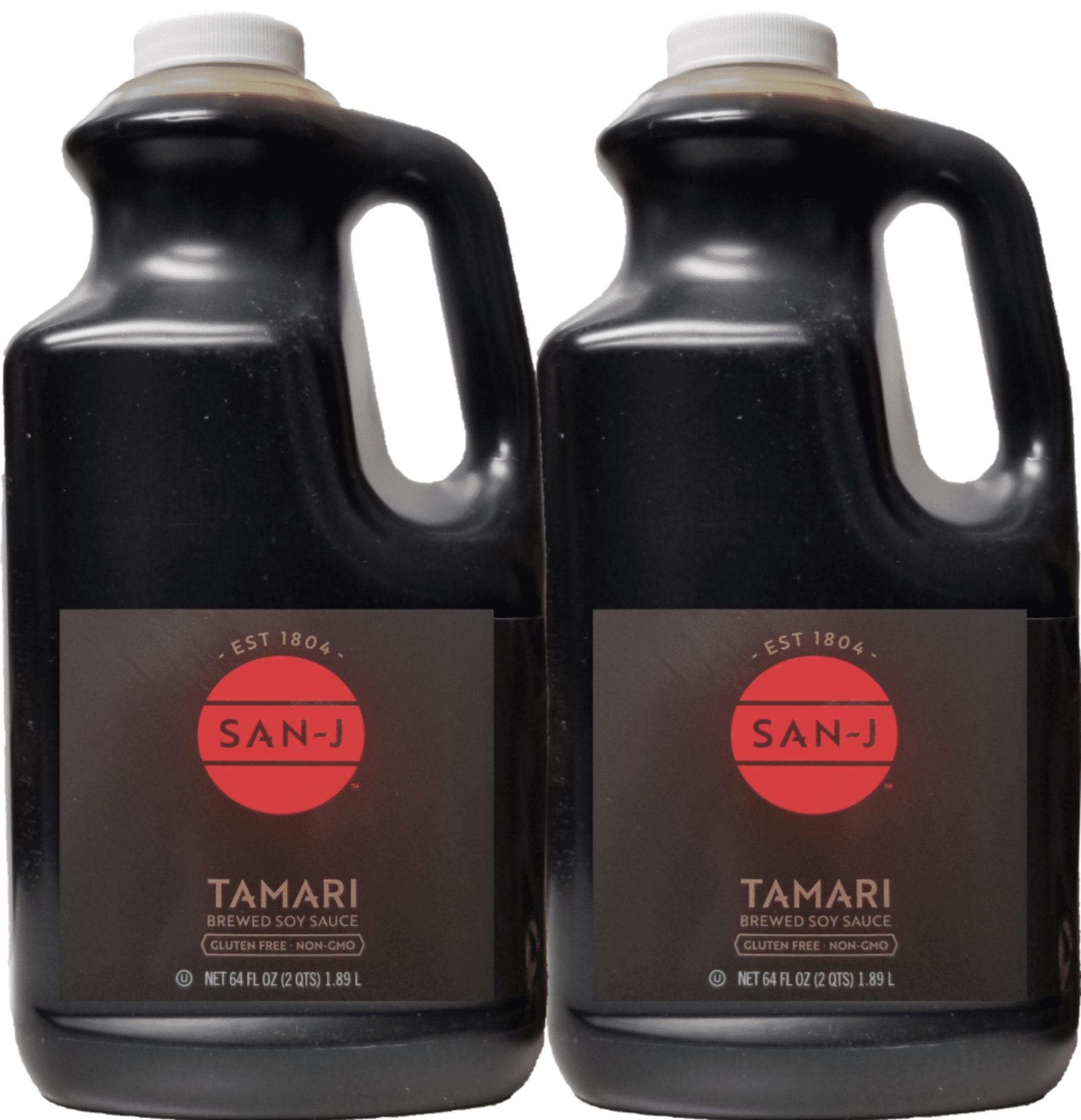 San-J Tamari Brewed Soy Sauce, Gluten-Free, Non-GMO, 64 fl oz (pack of 2)