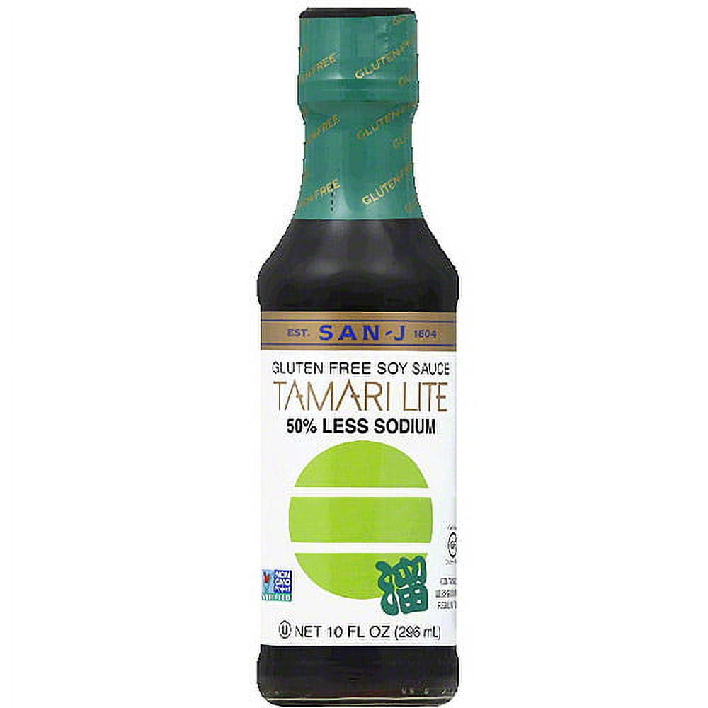SanJ Tamari Lite Gluten Free Soy Sauce, 10 fl oz, (Pack of 6