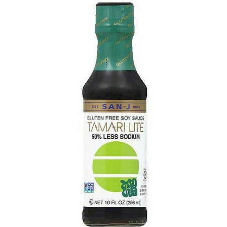 San-J Tamari Lite Gluten Free Soy Sauce, 10 fl oz, (Pack of 6)