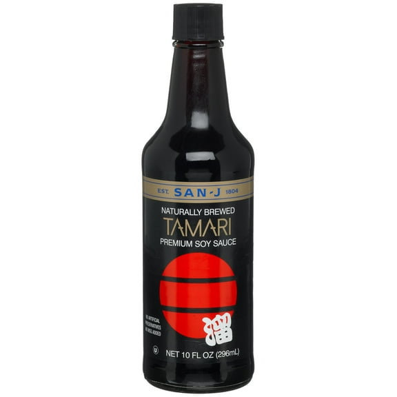 San-J Tamari Premium Soy Sauce, 10-Ounce Bottles (Pack of 6)