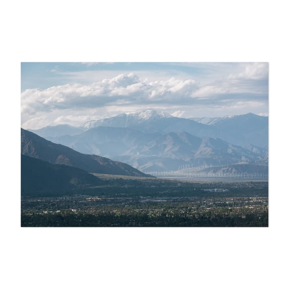 San Jacinto Mountains 02 - Palm Springs California Photography Landscape Mountain Nature Scenic Desert Travel Poster Skyline Unframed Wall Art Print 32 x 48 inches