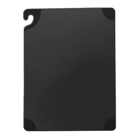 San Jamar 6" W x 9" D Cutting Board Black 76507