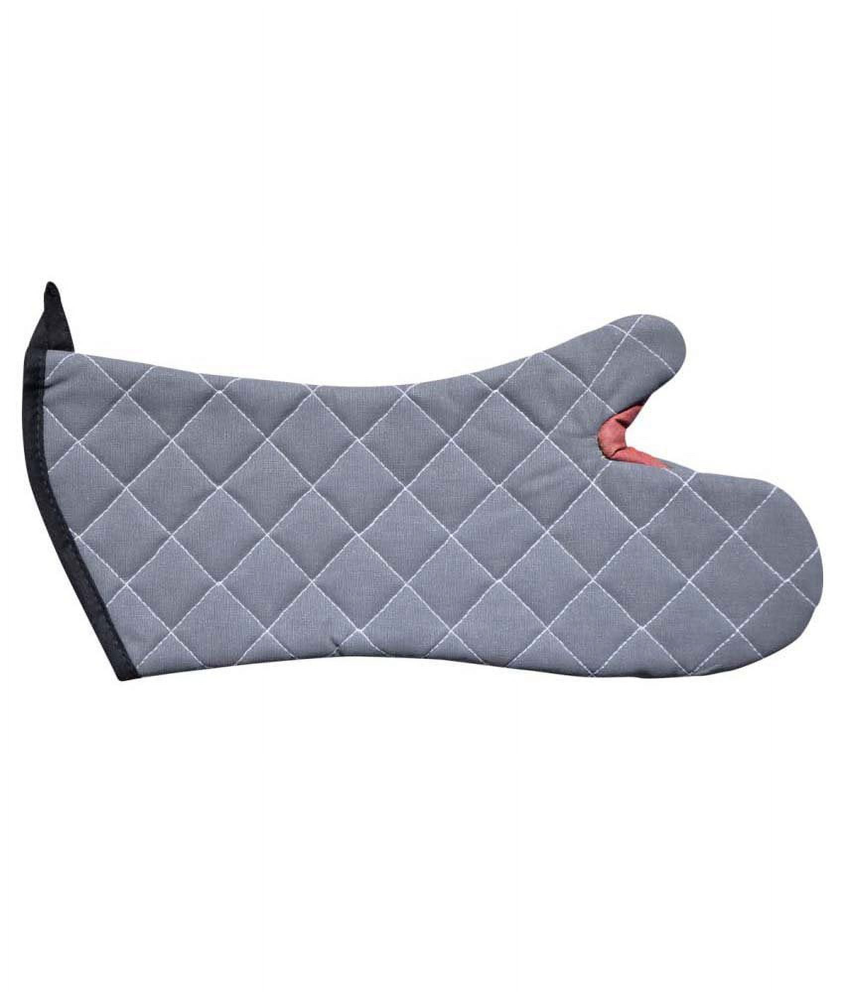 San Jamar 800FG17BK BestGuard 17 Black Oven Mitt Pair"