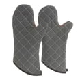 thumbnail image 1 of San Jamar 800FG15-BK BestGuard Commercial Heat Protection Up to 450° F Oven Mitts (Pair), 15" Length, Black, 1 of 2