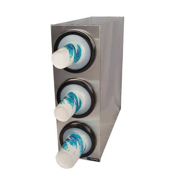 San Jamar C2803 EZ-Fit 3-Cup Beverage Cup Dispenser Cabinet