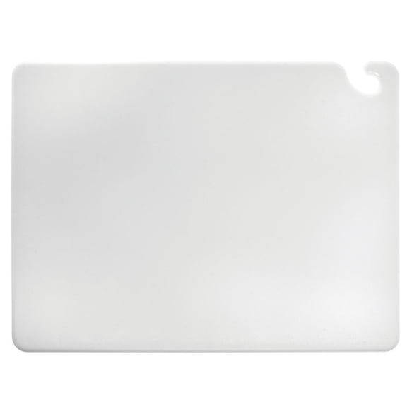 San Jamar CB182434WH Cut-N-Carry Co-Polymer Cutting Board, 24" Length x 18" Width x 3/4" Thick, White