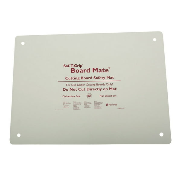San Jamar Cutting Board Mat,13x18,White CBM1318