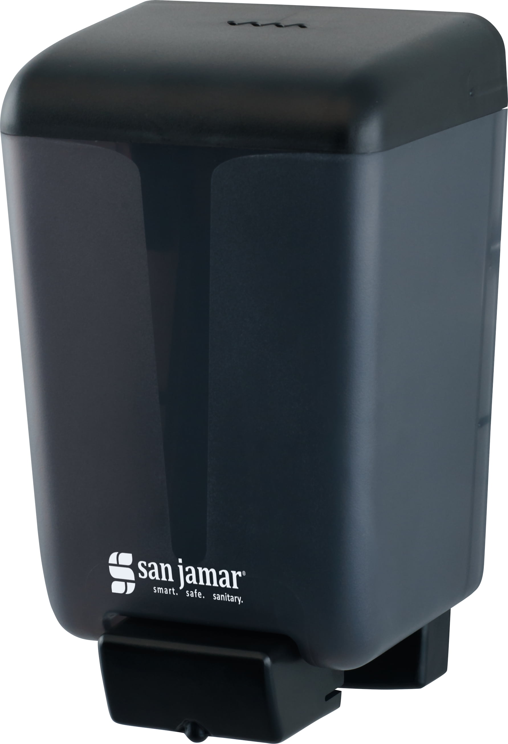 San Jamar Classic Manual Liquid Soap or Lotion Dispenser, 46 oz, Black Pearl