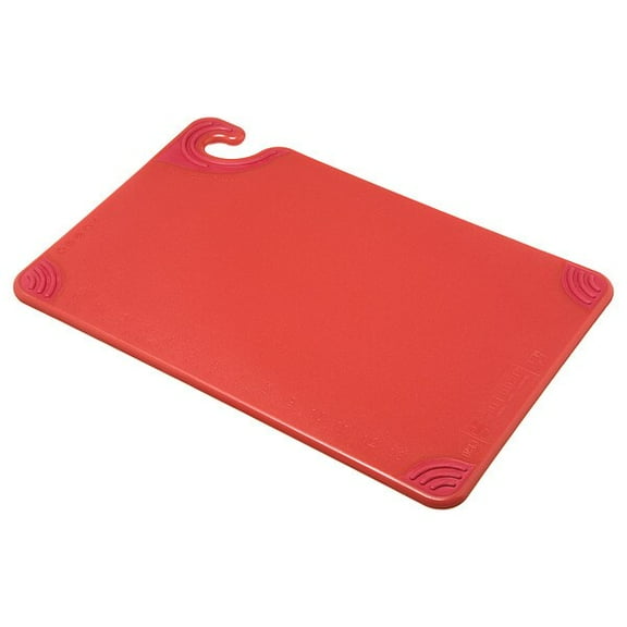 San Jamar Cutting Board,12x18 in,Red CBG121812RD
