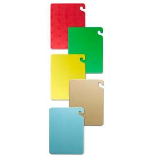 Assorted Color 24x18 Plastic Cutting Board Set with Safety Hook