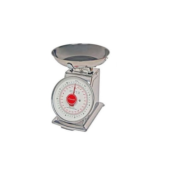 San Jamar Escali Stainless Steel Mechanical Dial Scale with Bowl, Silver