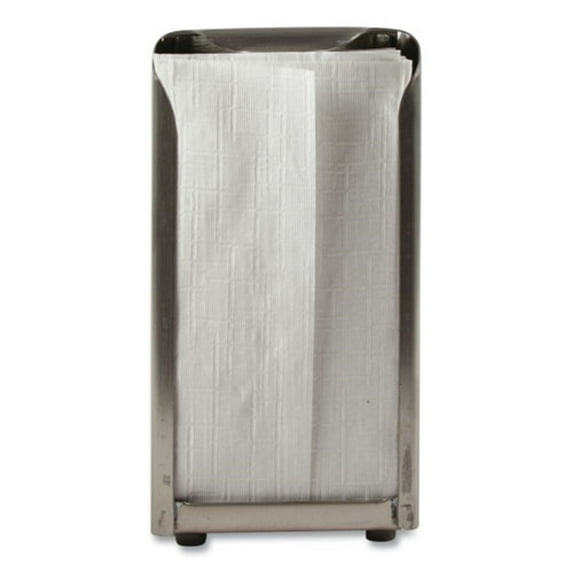 Tabletop Napkin Dispenser Tall Fold 3.75 x 4 x 7.5 Chrome H900X
