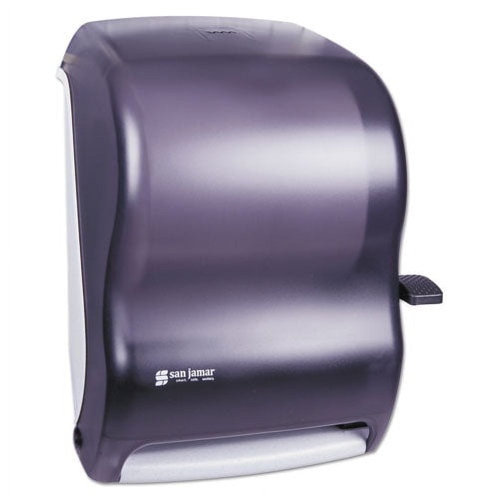 San Jamar Lever Roll Towel Dispenser, Classic, 12.94 X 9.25 X 16.5, Transparent Black Pearl