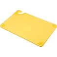 thumbnail image 1 of San Jamar Saf-T-Grip Plastic Cutting Board with Safety Hook, 12" x 18" x 0.5", Yellow, 1 of 4