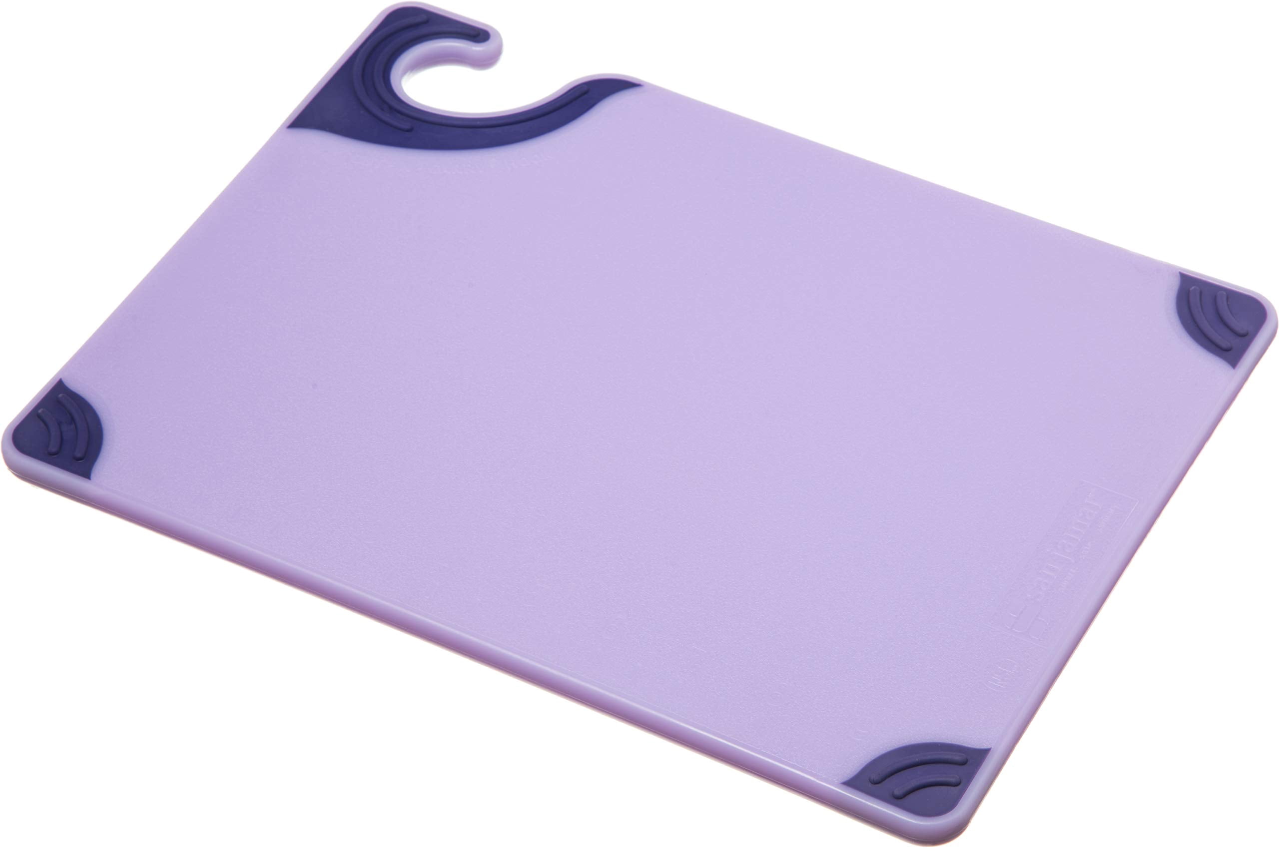 San Jamar Saf-T-Grip Color Coded Cutting Boards Set Of 6 - 12x18 Inches With Safety Hook & Non-Slip Corners 2 thumbnail image