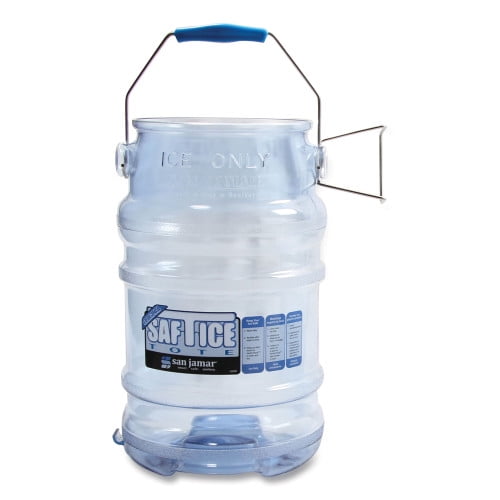 Saf-T-Ice Tote, 6 gal, Transparent Blue Saf-T-Ice Tote, 6 gal, Transparent Blue
