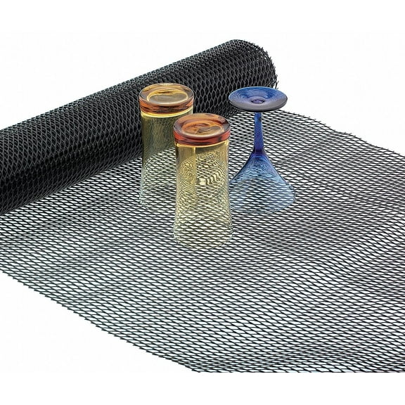 San Jamar Shelf Liner,Black,2x40 Ft UL5405