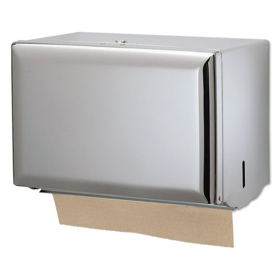 San Jamar Singlefold Paper Towel Dispenser, 10.75 x 6 x 7.5, Chrome -SJMT1800XC