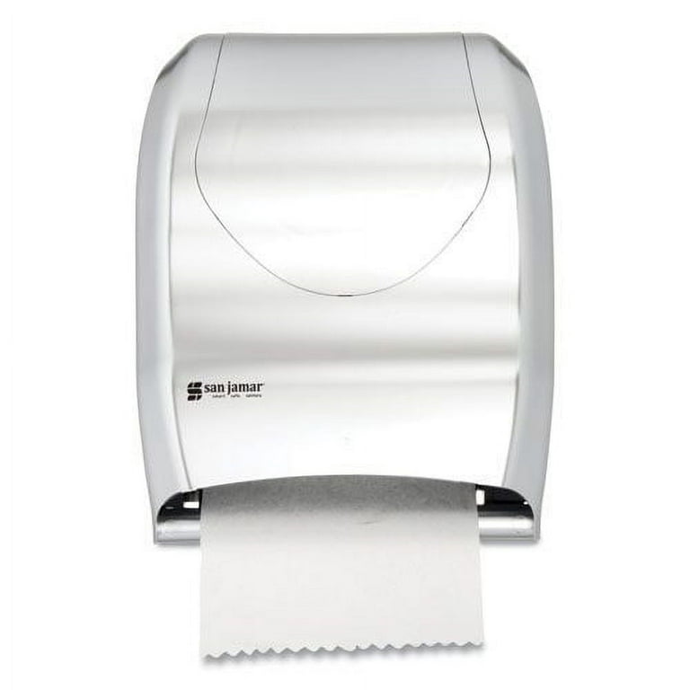 San Jamar Tear-N-Dry Touchless Roll Towel Dispenser, 16.75 x 10 x 12.5, Black/Silver
