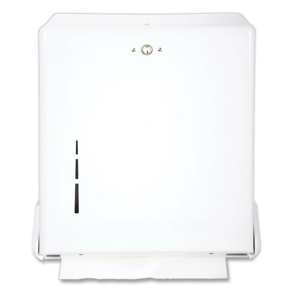 11.63 in. x 5 in. x 14.5 in. True Fold C-Fold/Multifold Paper Towel Dispenser - White