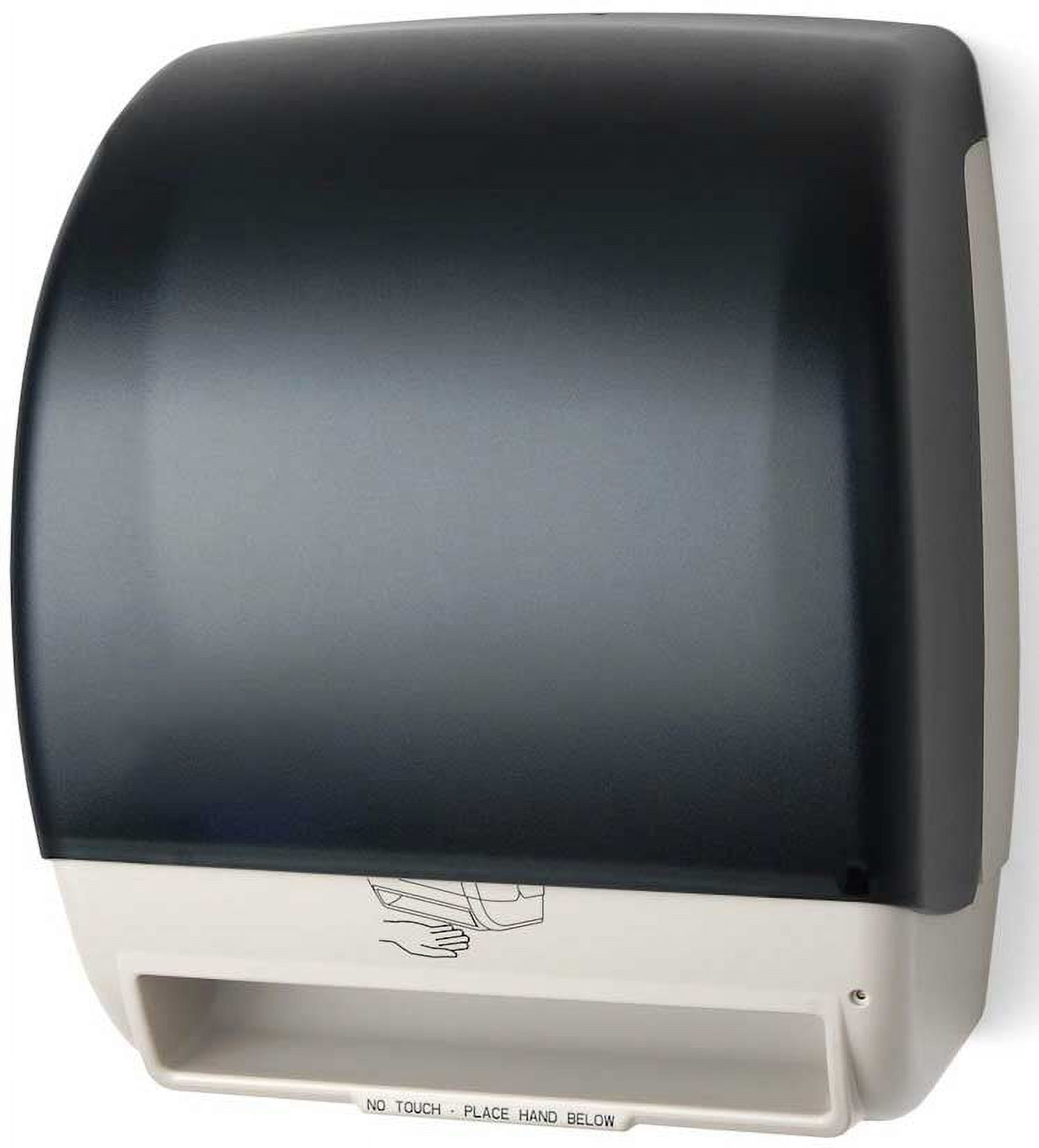 San Jamar Tear-N-Dry Essence Plastic Paper Towel Dispenser, Towel Dispenser  for Bathroom, 1Ounces14.75 X 12.25 Inches, Black