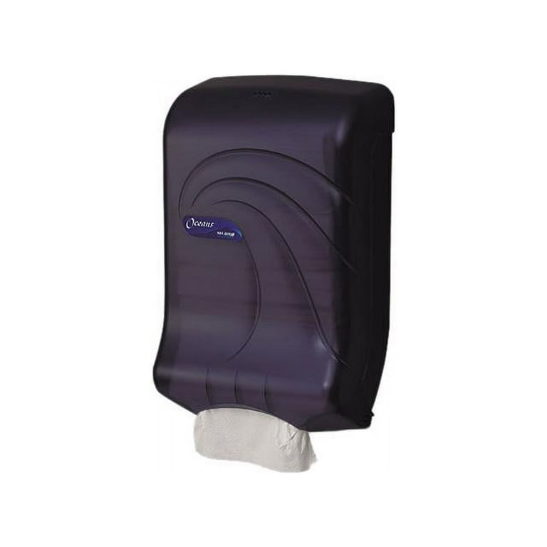 San Jamar C-Fold Towel Dispenser, 11.5 x 6 x 11.5, Black/Pearl