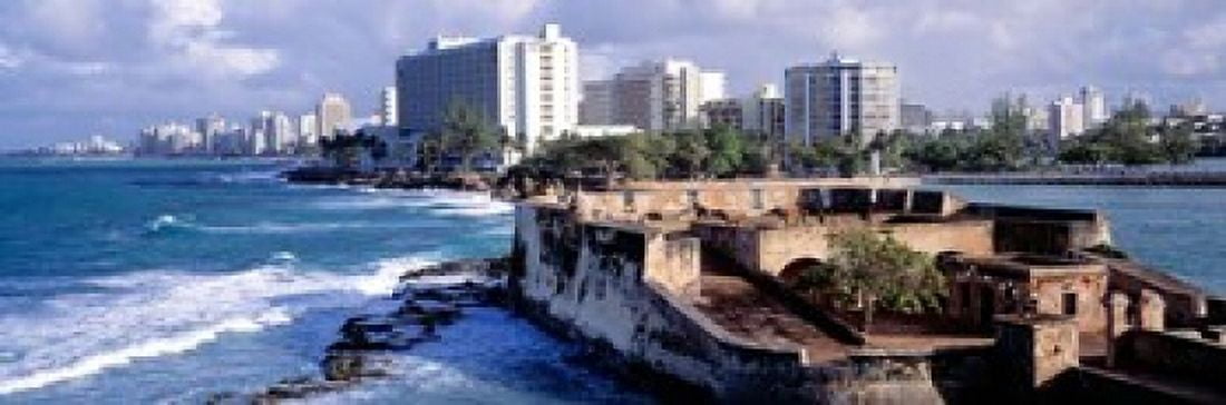 San Jeronimo Fort San Juan Puerto Rico Canvas Art - Panoramic Images (37 x 12)