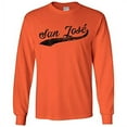 thumbnail image 1 of San Jose Baseball Script - Hometown Pride, Pitcher Long Sleeve T Shirt - 2X-Large - Orange, 1 of 6