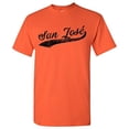 thumbnail image 1 of San Jose City Baseball Script Basic Cotton T-Shirt - Medium - Orange, 1 of 6