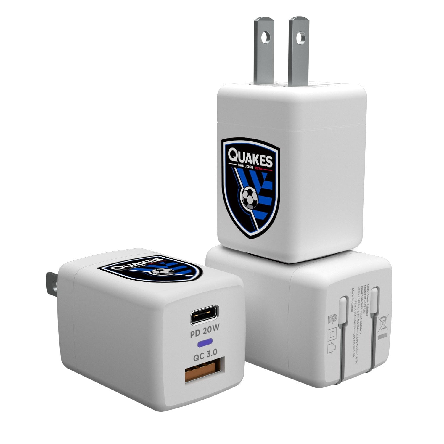 San Jose Earthquakes Team Logo Insignia USB Charger Walmart San jose earthquakes team logo insignia usb charger walmart