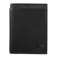 thumbnail image 1 of San Jose Hockey Sharks Black Leather RFID Blocking Passport Holder Cover Travel Billfold Wallet for Men & Women, 1 of 6