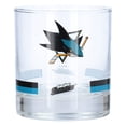 thumbnail image 1 of San Jose Sharks 10oz. Banded Rocks Glass, 1 of 2
