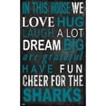 thumbnail image 1 of San Jose Sharks 11" x 19" In This House Sign, 1 of 1